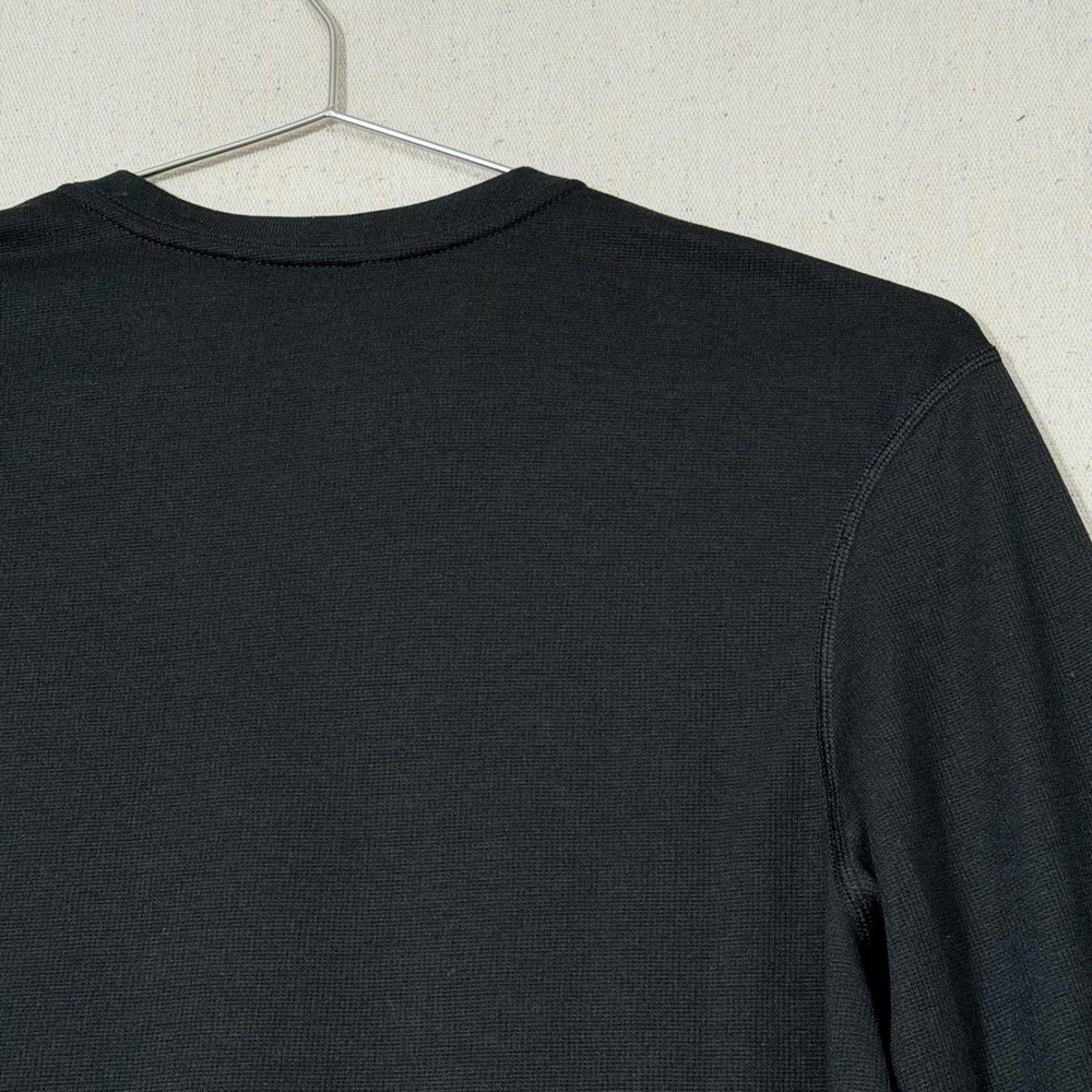 Patagonia Capilene 2 Base Layer Women L Black Long Sleeve V-Neck Polartec top - Picture 9 of 10